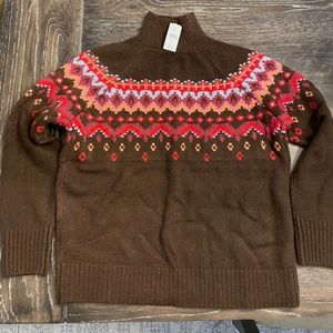Loft: Lou & Grey NWT Fair Isle Sweater - Size Adult Medium